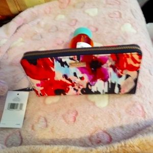 NWT Kate Spade floral wallet